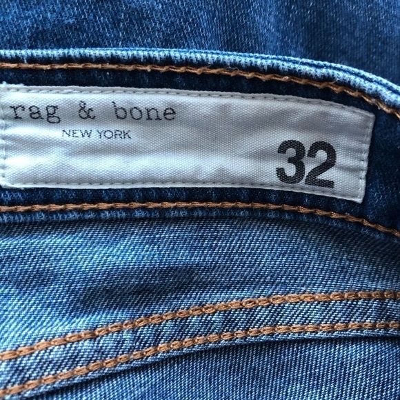 Rag and Bone Dre Low-rise Slim Boyfriend Jeans • Stowe Size 32 - Picture 5 of 8